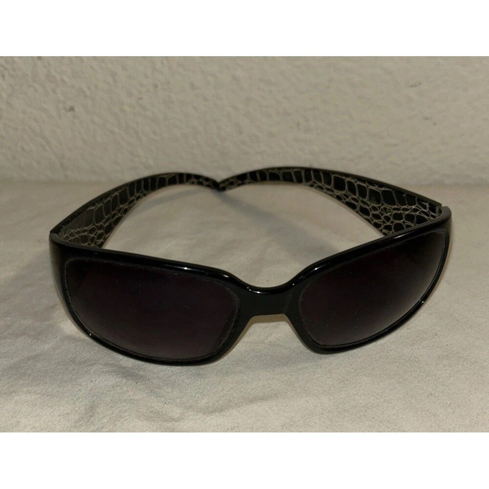 Fashion Wrap Faux Crocodile Skin Pattern Sunglasses